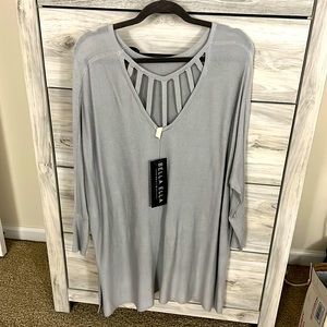 Grey lightweight long sleeve shirt/ tunic